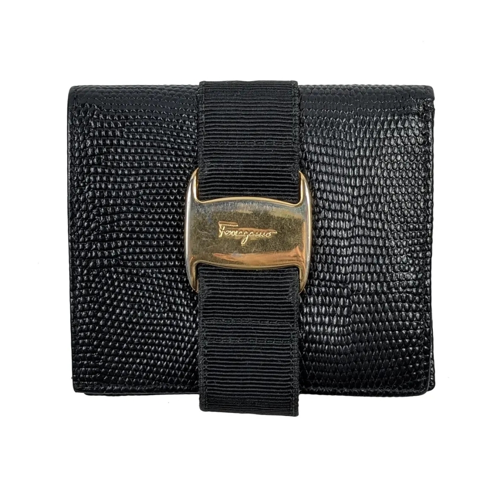 Salvatore Ferragamo Vala Black Wallet